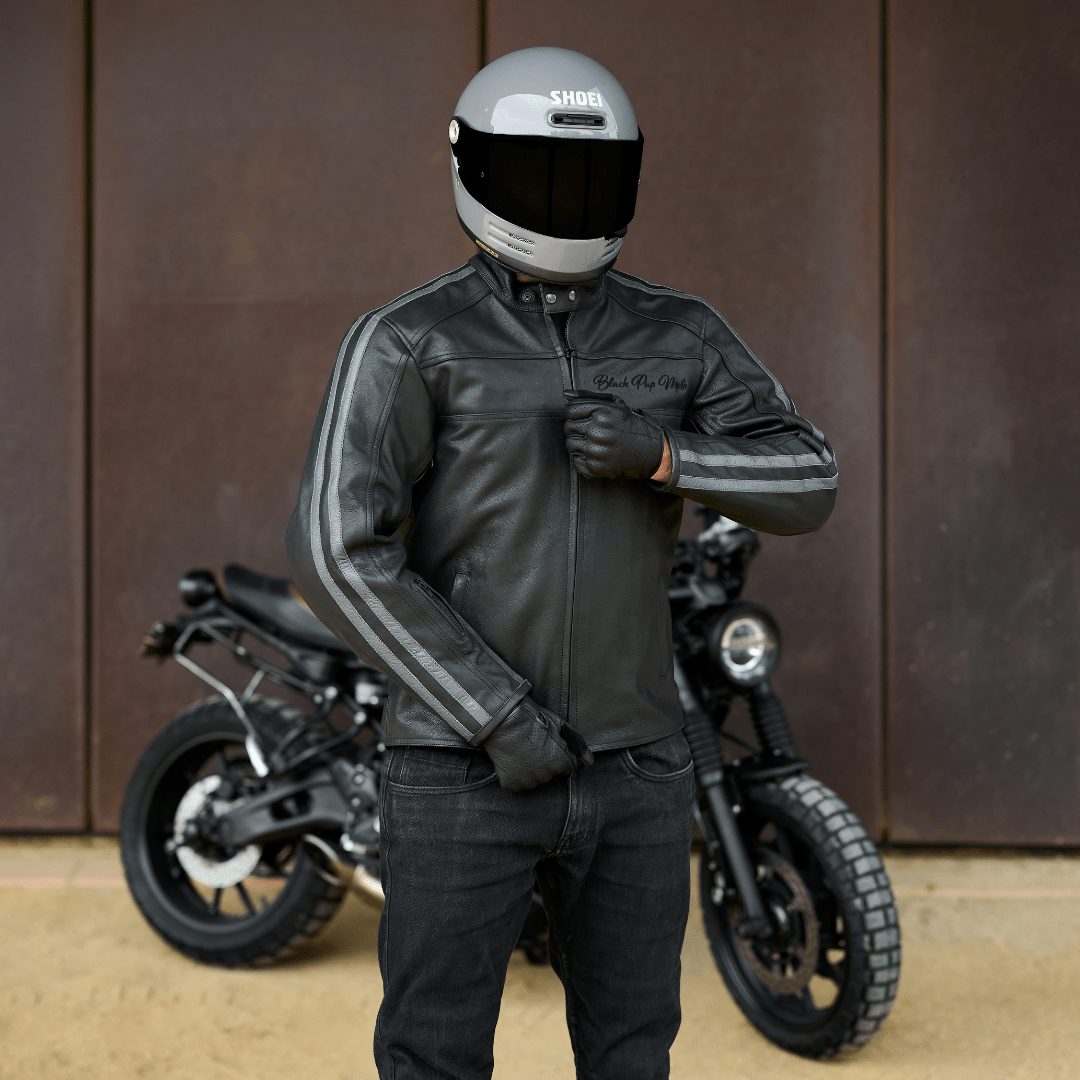 *NEW* The 'Dusk' Jacket | Black Leather Motorbike Jacket