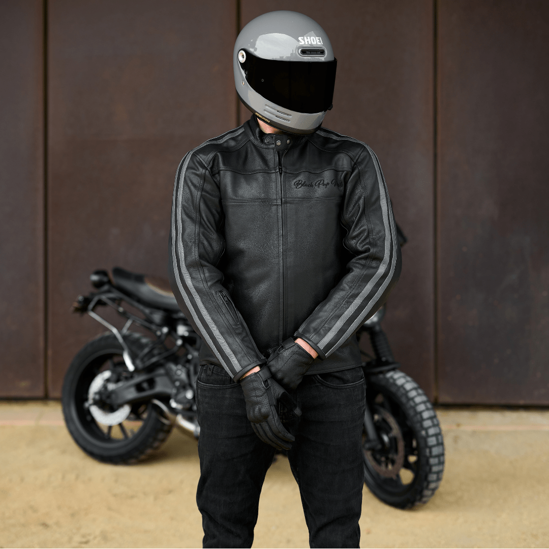 *NEW* The 'Dusk' Jacket | Black Leather Motorbike Jacket