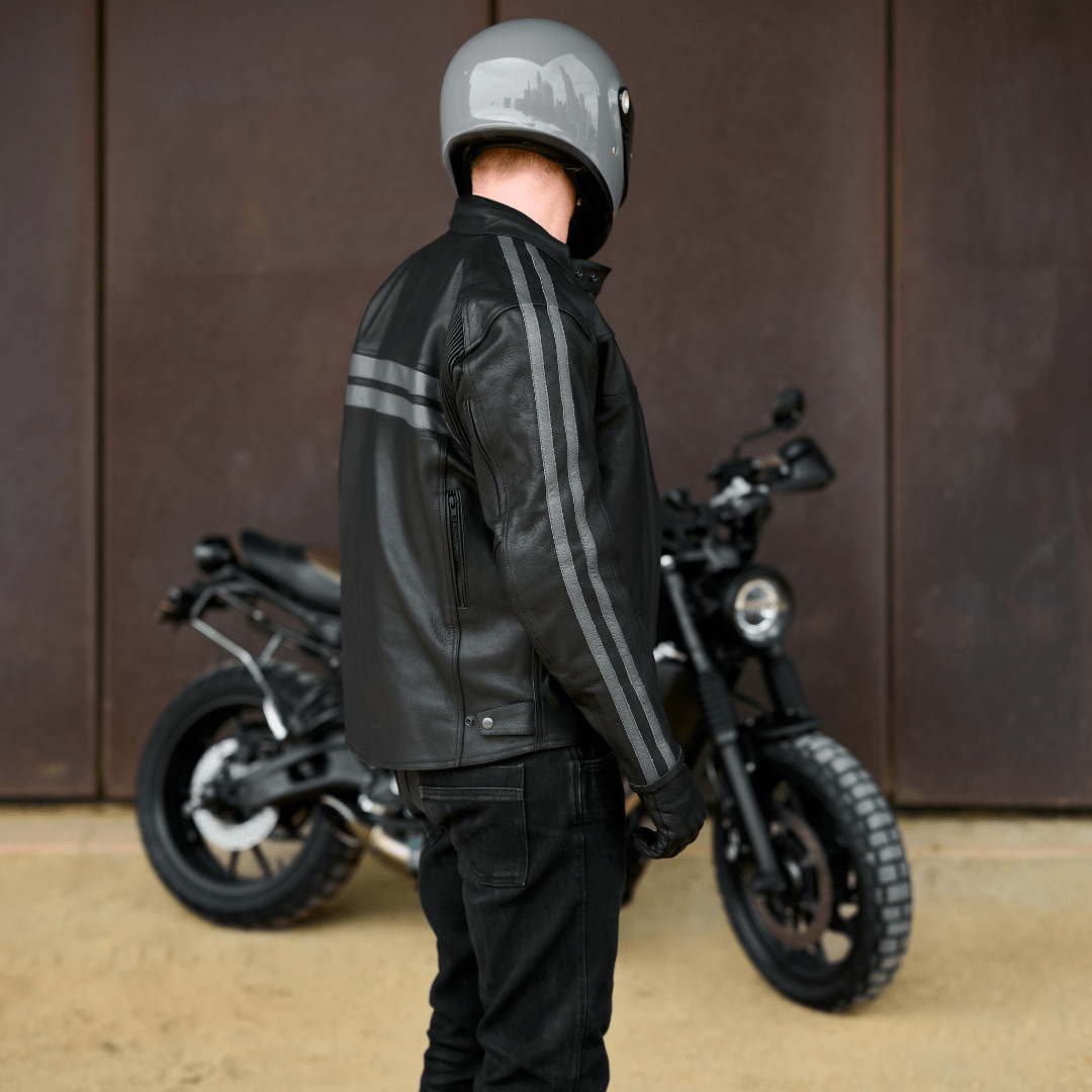 *NEW* The 'Dusk' Jacket | Black Leather Motorbike Jacket