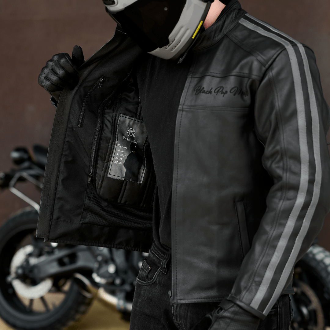 *NEW* The 'Dusk' Jacket | Black Leather Motorbike Jacket