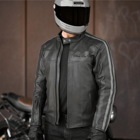 *NEW* The 'Dusk' Jacket | Black Leather Motorbike Jacket