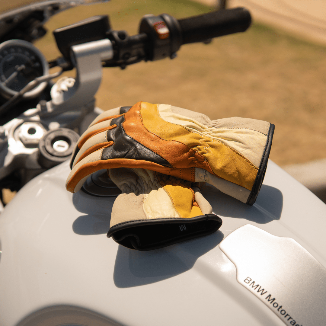 *NEW* The 'Sumner' Gloves | Retro Motorbike Gauntlet Gloves