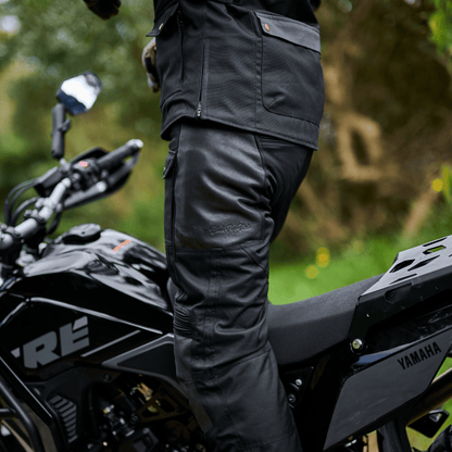 'Tallarook' Waterproof ADV Motorbike Pants | 1000D Cordura Leather Kevlar