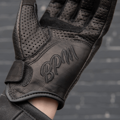 Gen 2 Thumpa's | Short Cuff Summer Motorbike Gloves | Aramid + Perforated Black Leather